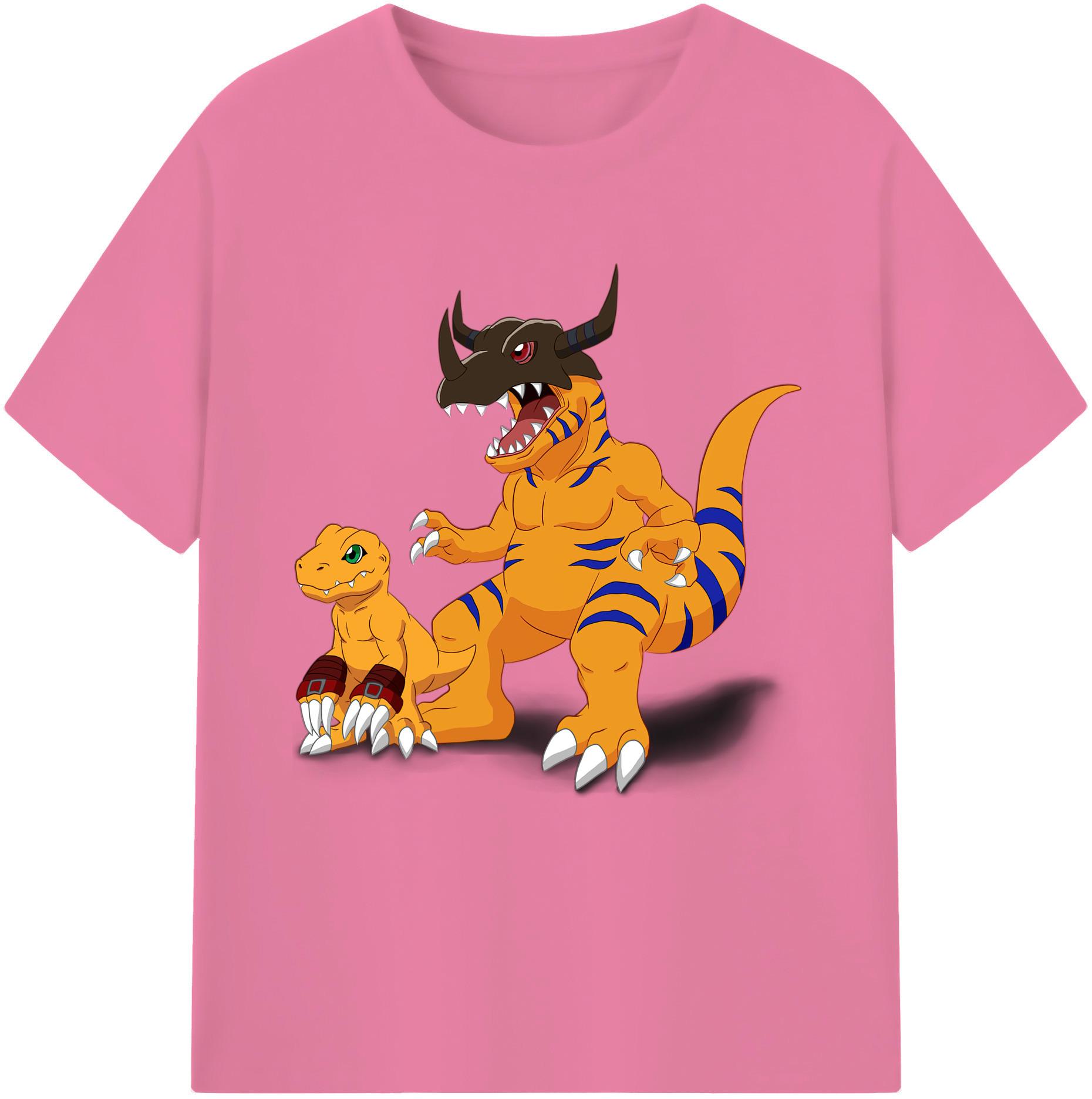 （画像用） Digimon デジタルモンスター/デジモン 綿100％半袖Tシャツ（フロントプリント）
